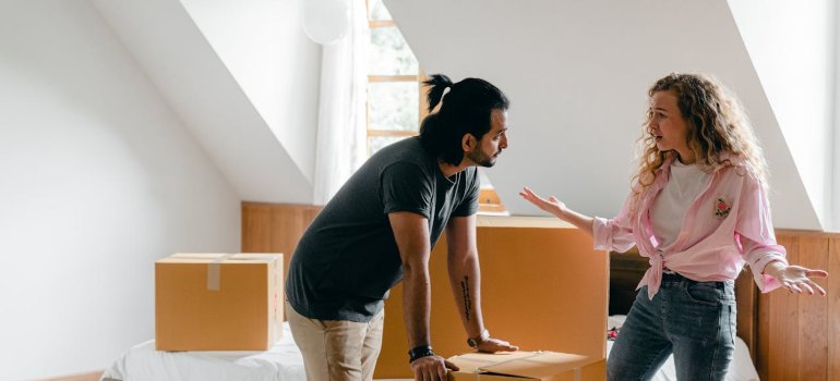 couple talking about how to Choose the Right Storage Option
